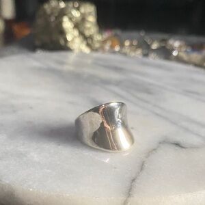 Sterling Silver Statement Wave Ring- Lovely Sz 9